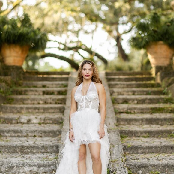 STUNNING Lazarro Gown - Size 2 - Picture 10 of 11